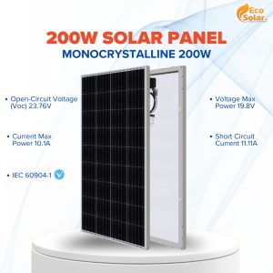 200W Monocrystalline Solar Panel